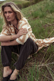 Regio Geometric Kimono in Beige FINAL SALE