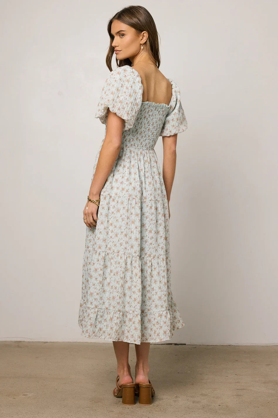 Asha Floral Midi Dress FINAL SALE