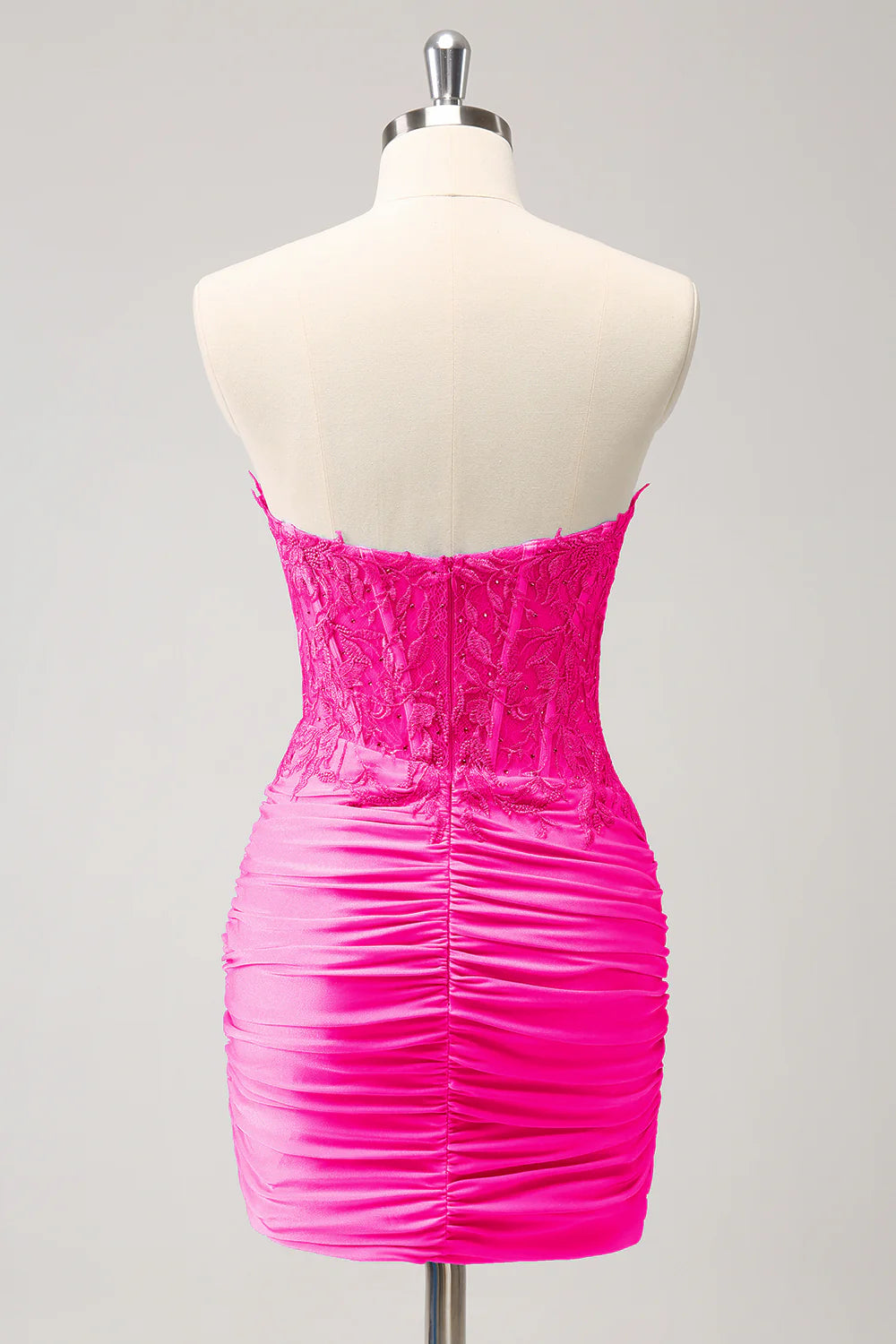 Glitter Lilac Tight Sweetheart Corset Short Pleated Homecoming Dress with Beading
