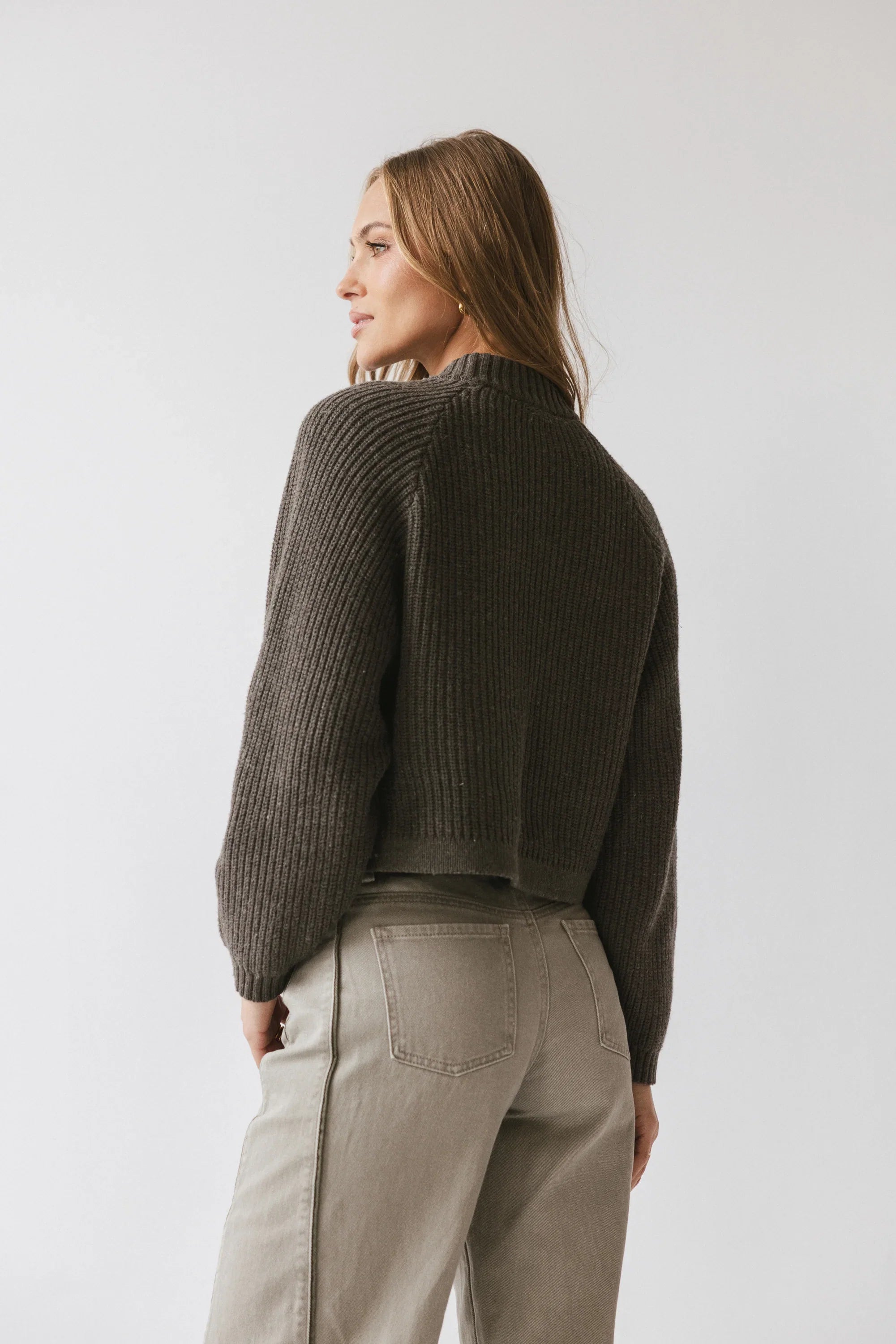 Shayla Knit Sweater in Charcoal
