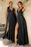 Kinsley Gown Soft Satin A line Dress
