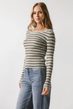 Petra Striped Sweater in Blue FINAL SALE