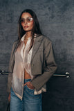 Crystal Cropped Blazer