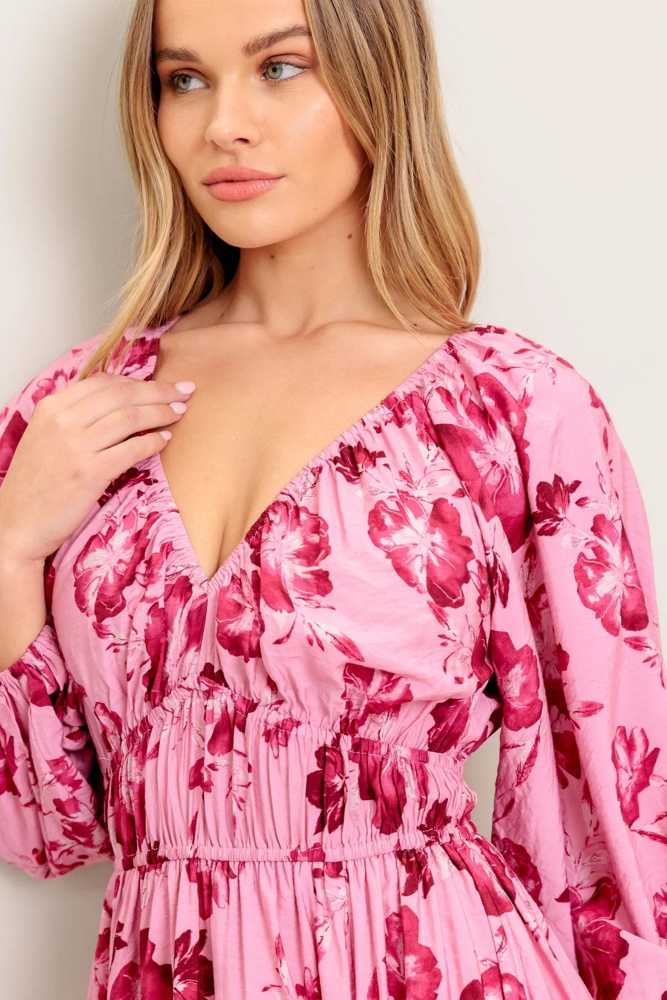 HONEY MIDI DRESS MAUVE