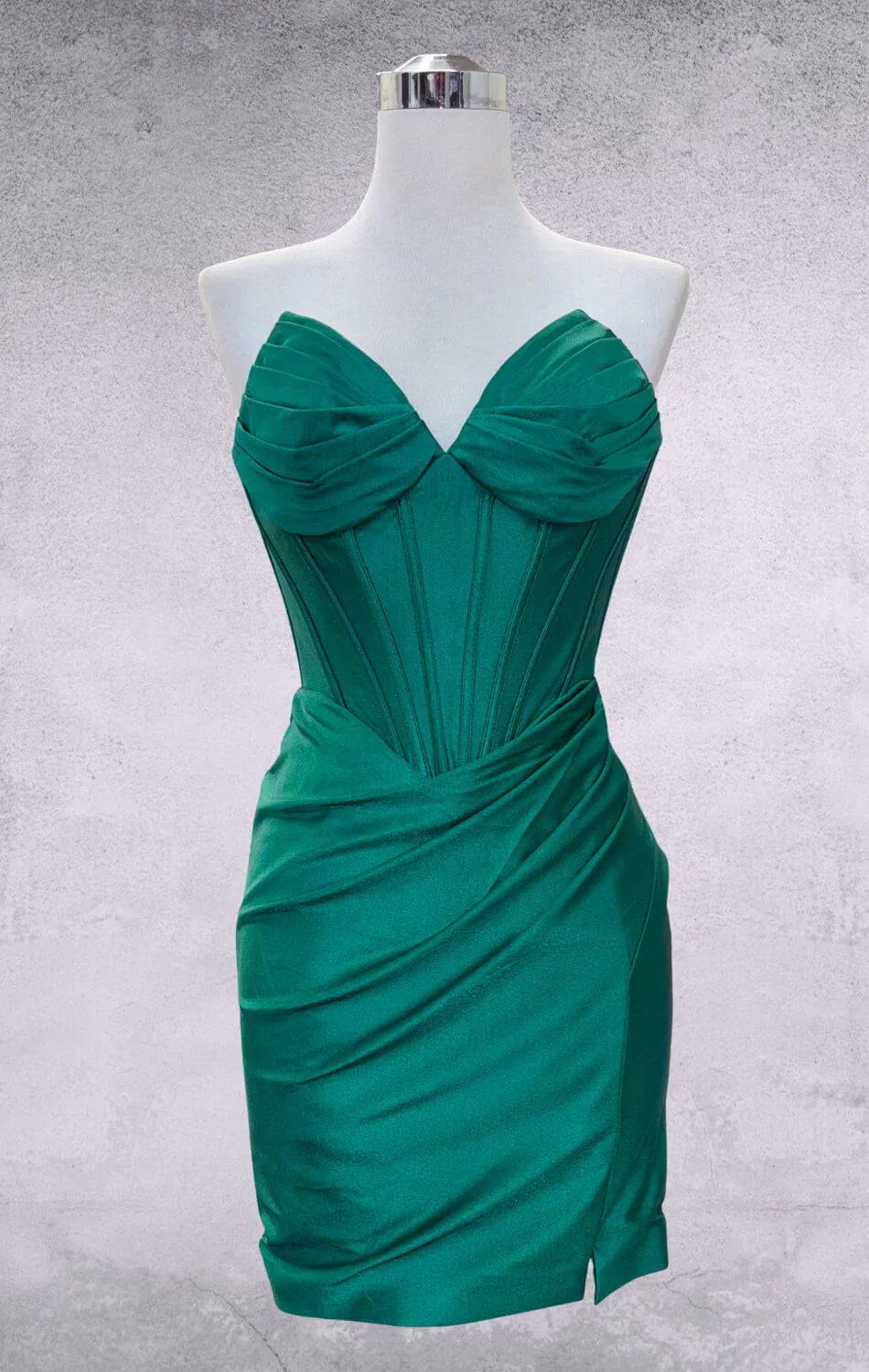 KNOX MINI DRESS STRAPLESS SATIN COCKTAIL DRESS