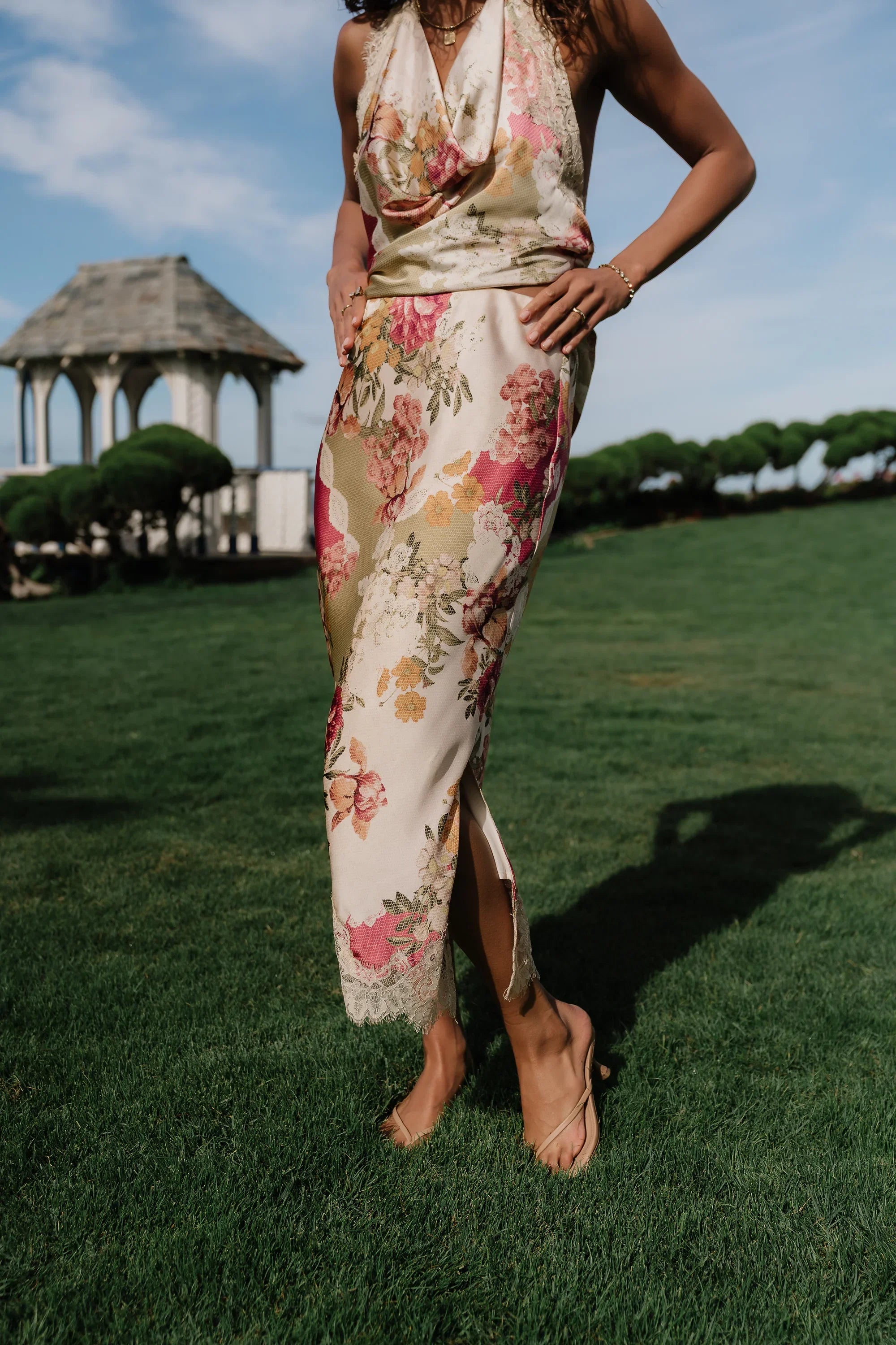 Victoria Floral Maxi Skirt