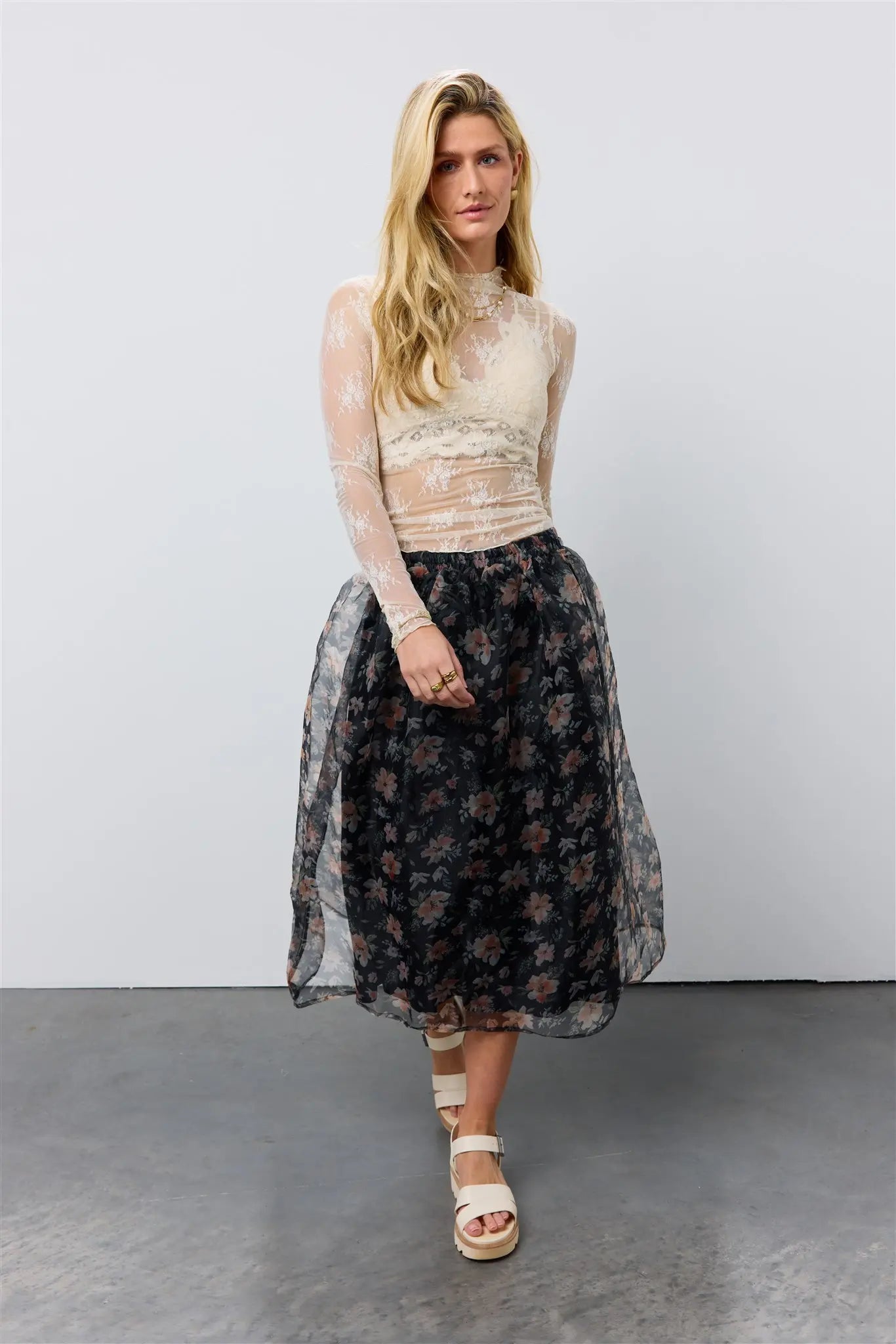 Floral Organza Skirt FINAL SALE