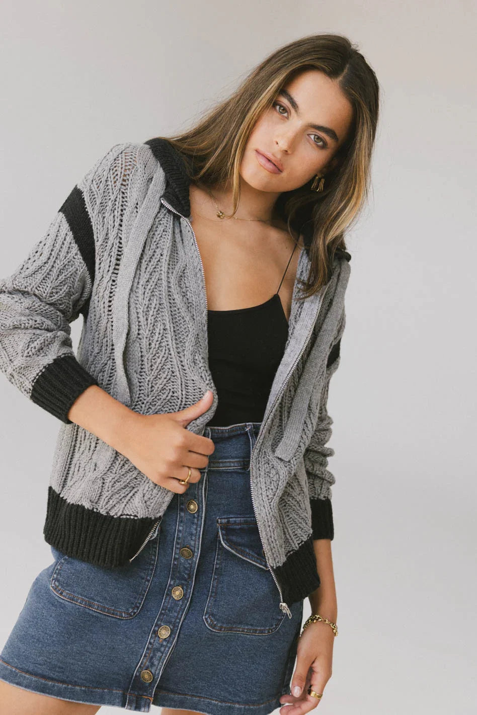 Giselle Zip Up Sweater FINAL SALE
