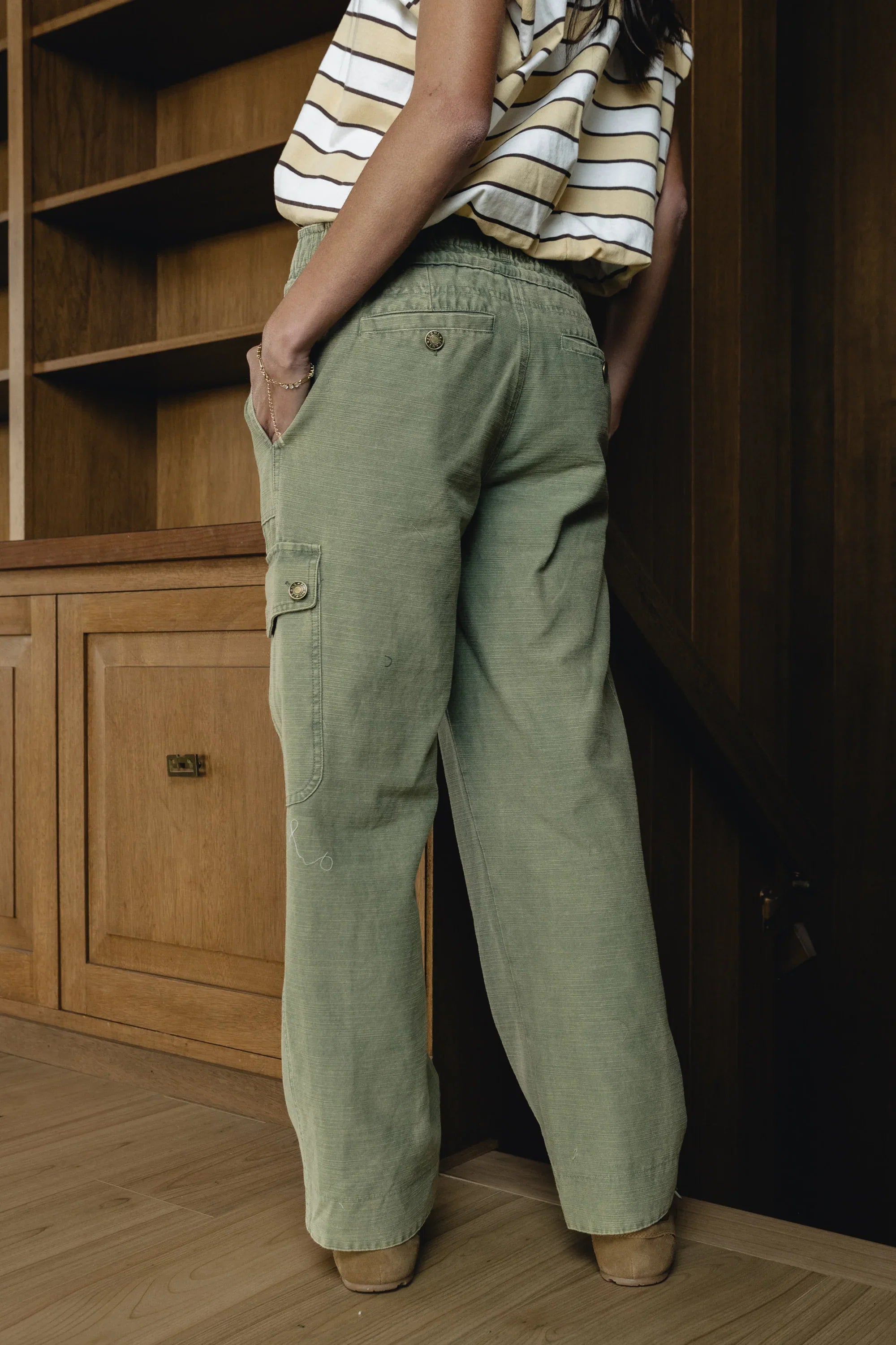 Kirsty Straight Leg Pants in Green