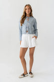 Jenny Pleated Shorts in Ivory