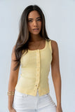 Apollo Knit Tank Top in Yellow