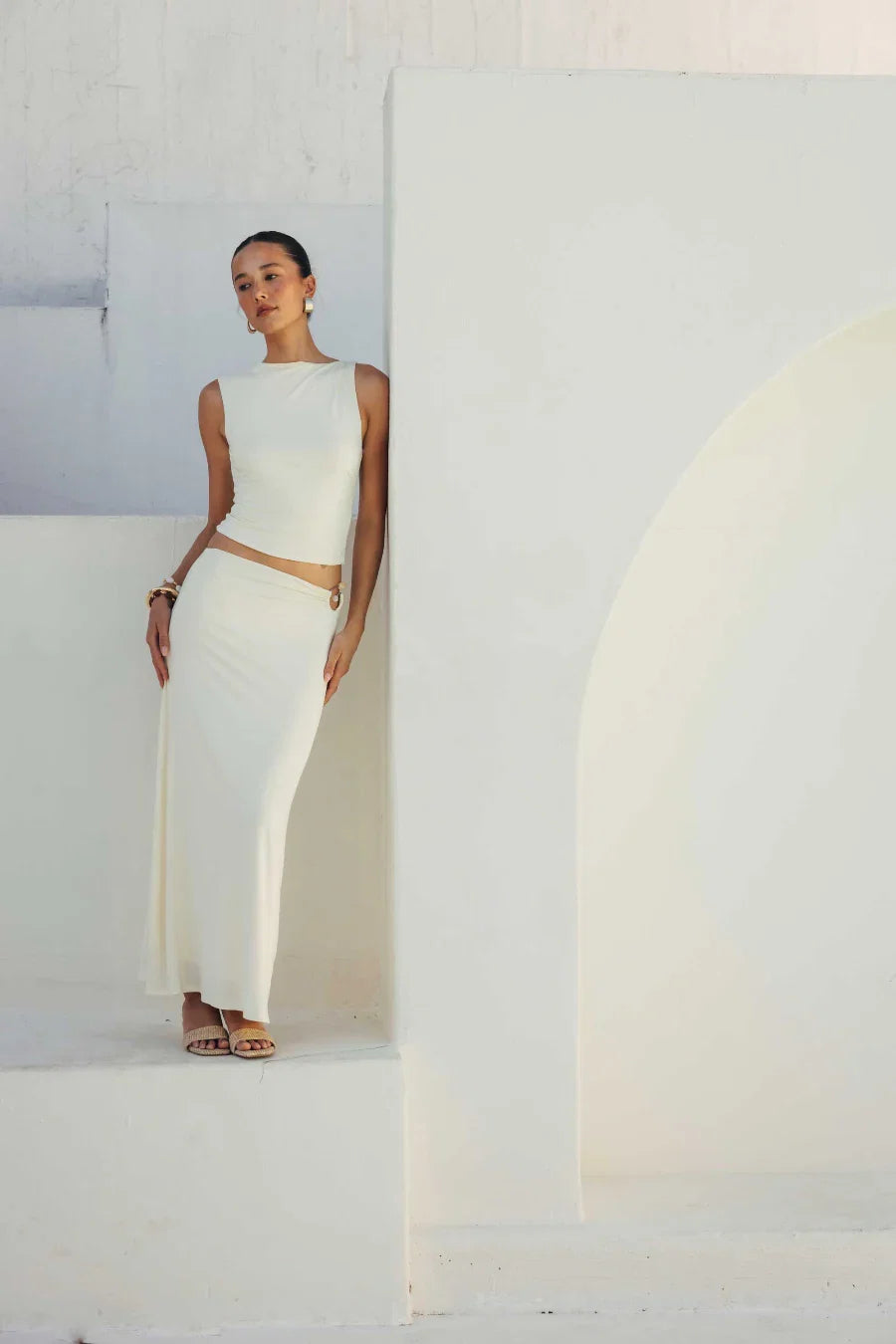 Solana Detailed Maxi Skirt