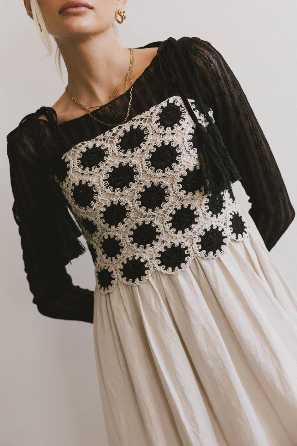 Perran Crochet Bodice Dress FINAL SALE
