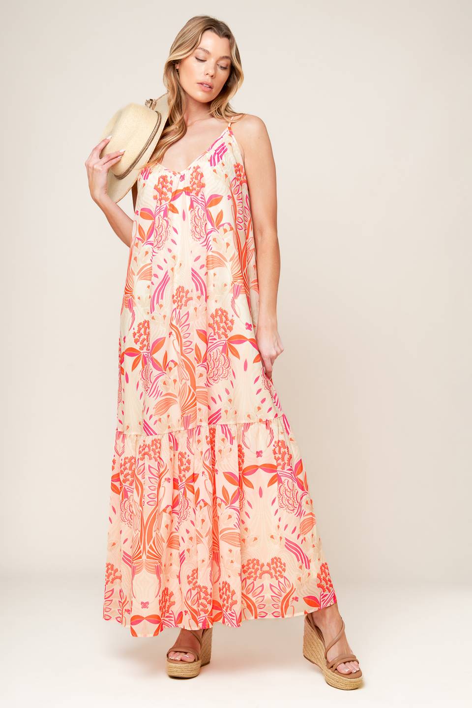 SECRET GARDEN MAXI DRESS PINK FINAL SALE