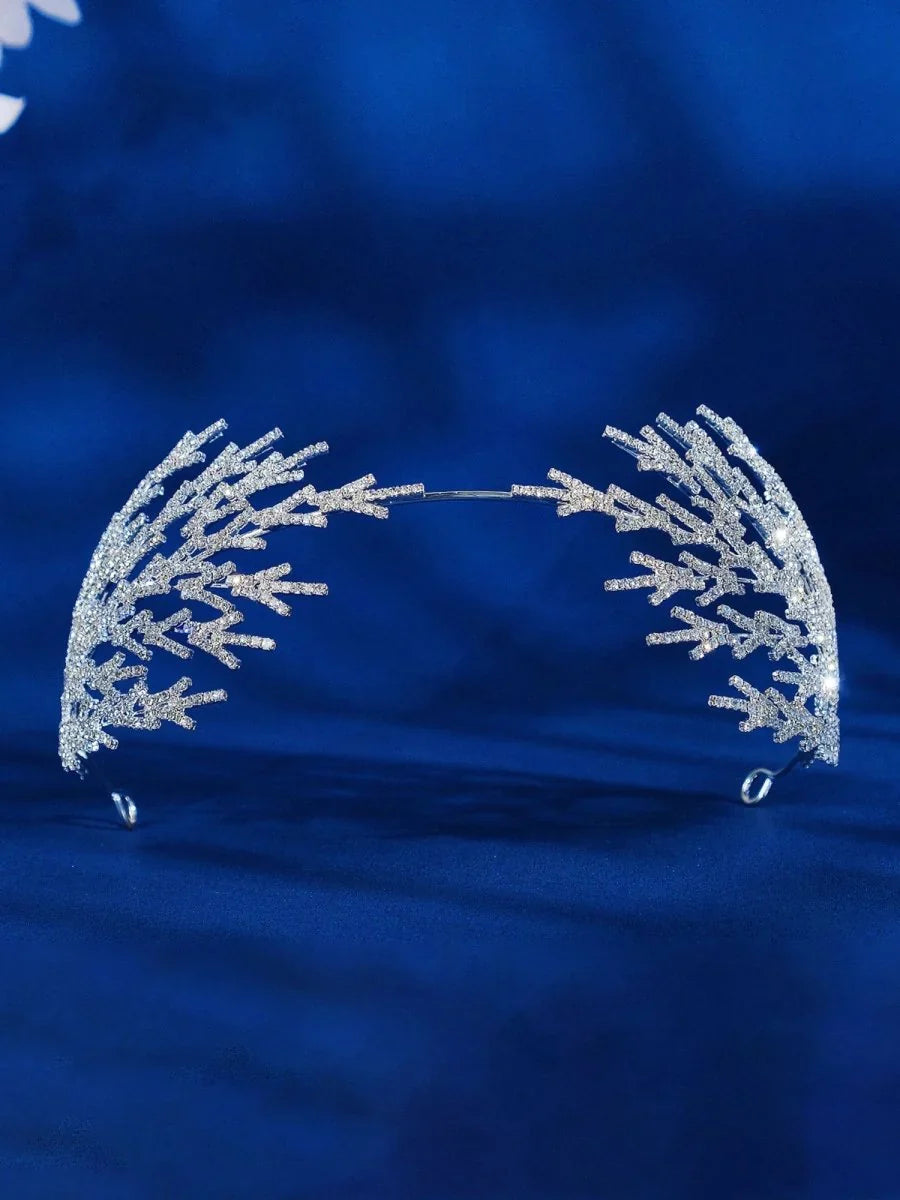 Metal Super Shiny Rhinestone Wide Headband Hair Accessories