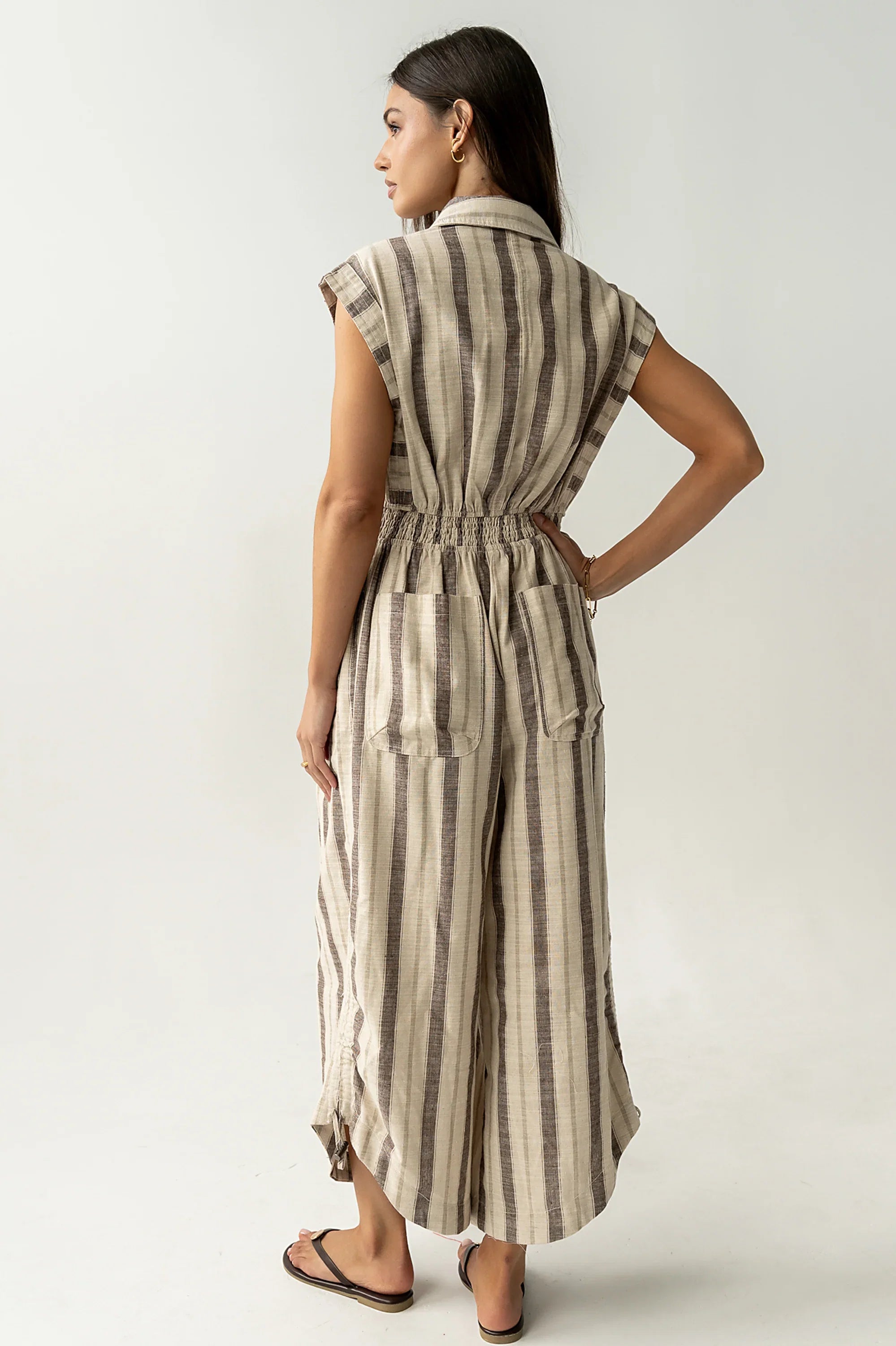 Maggie Striped Parachute Jumpsuit