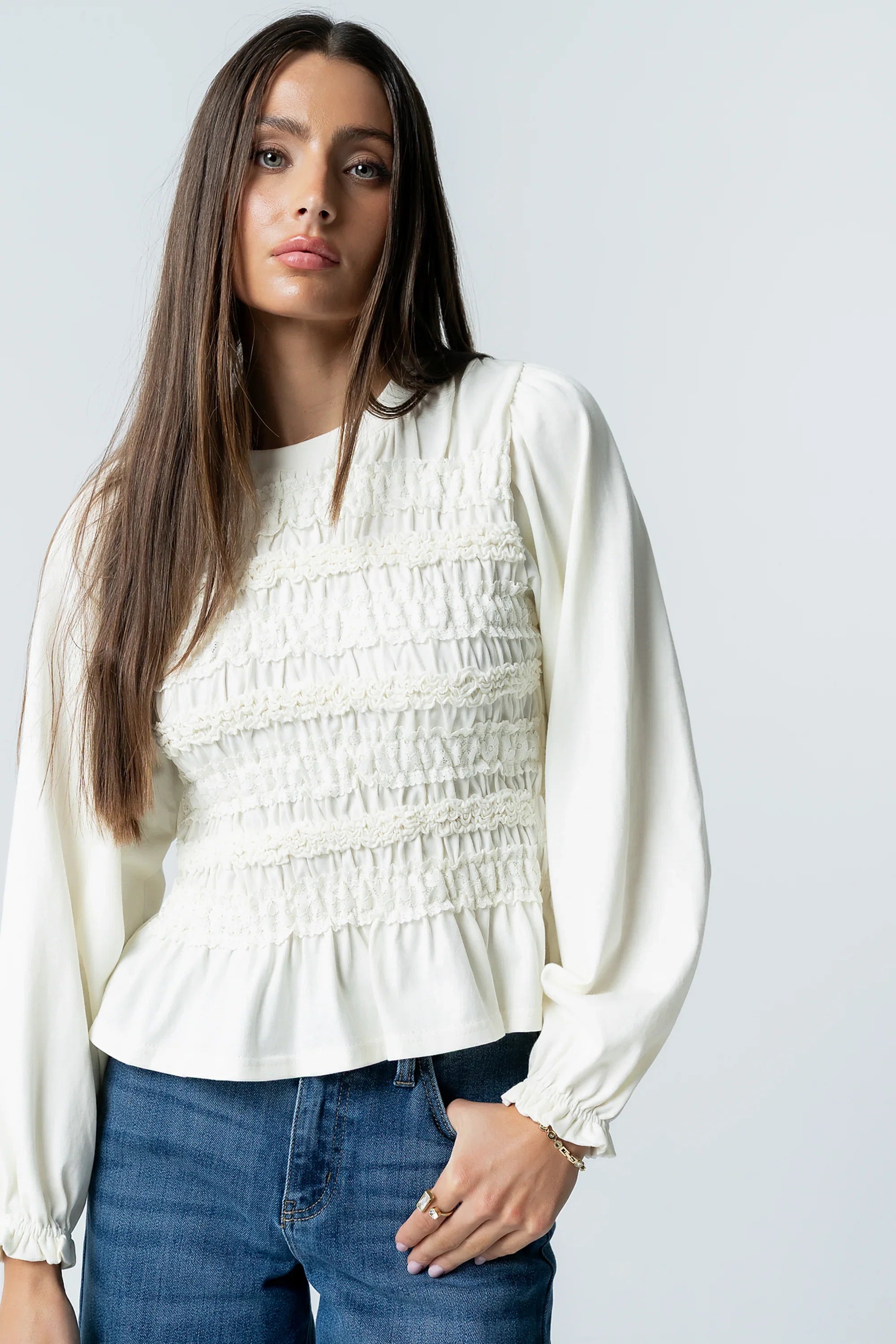 Jodie Shirred Top