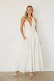 Arden Linen Halter Maxi Dress