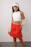 Sarah Quilted Mini Skirt in Red FINAL SALE