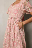 Mica Embroidered Midi Dress FINAL SALE