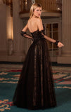 LILITH GOWN A LINE TULLE DRESS WITH GLOVES