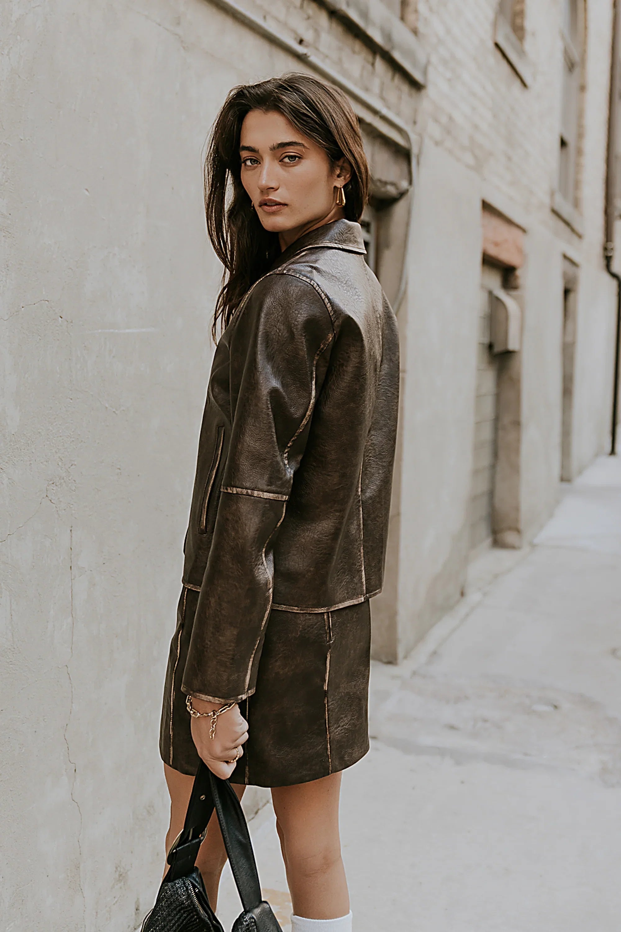Kelsey Vegan Leather Jacket FINAL SALE