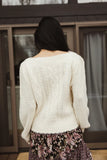 Dakota Cable Knit Sweater in Ivory FINAL SALE