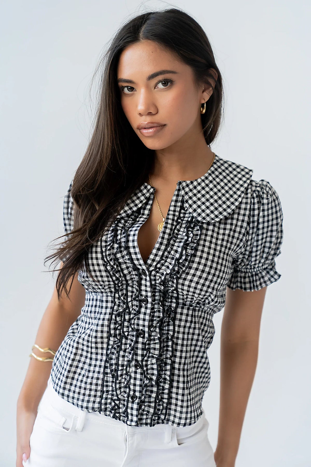 Charlie Button Up in Black