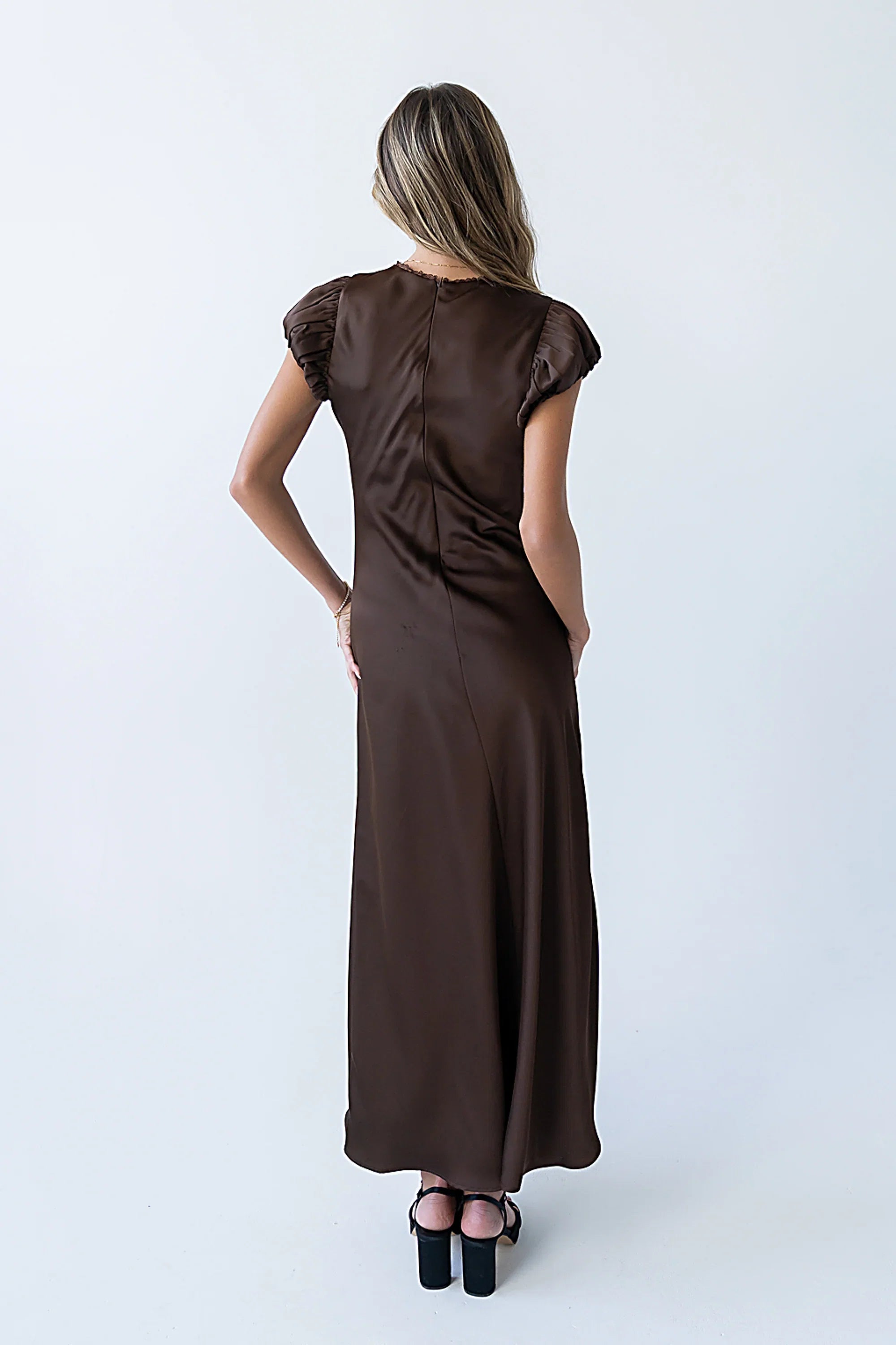 Ellianna Maxi Dress in Dark Brown