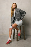 Lauren Tee Shirt Midi Dress in Heather Grey FINAL SALE