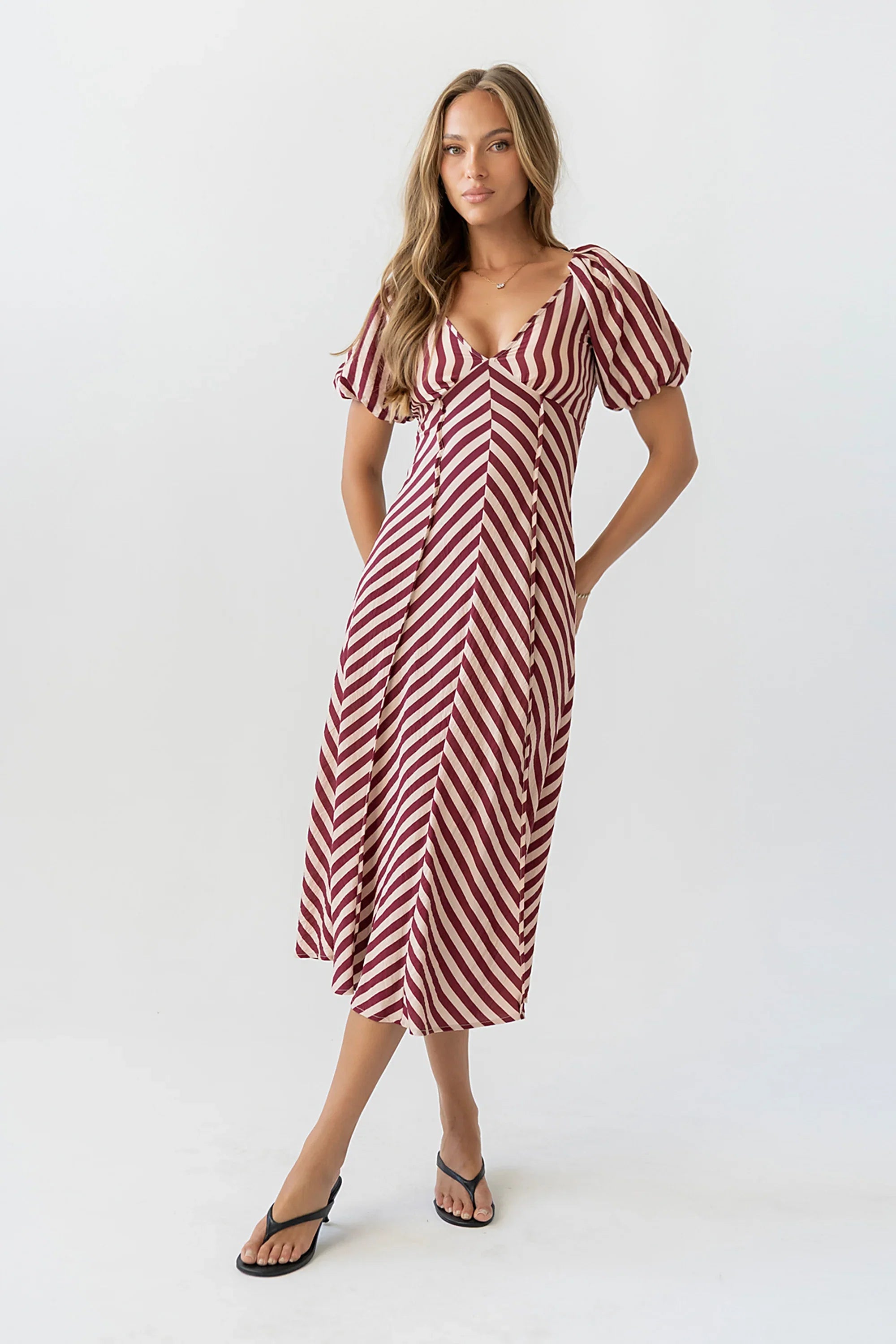 Lindsay Striped Maxi Dress