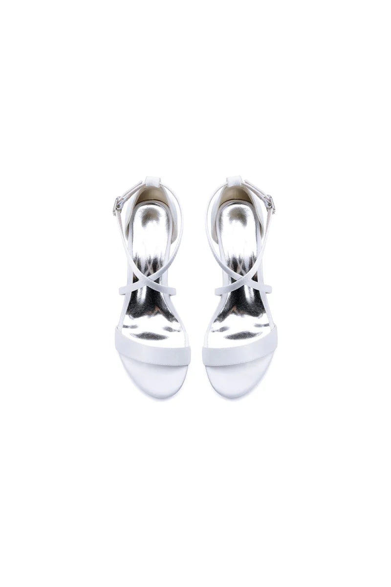 Open Toe Hollow Out Chunky Heels