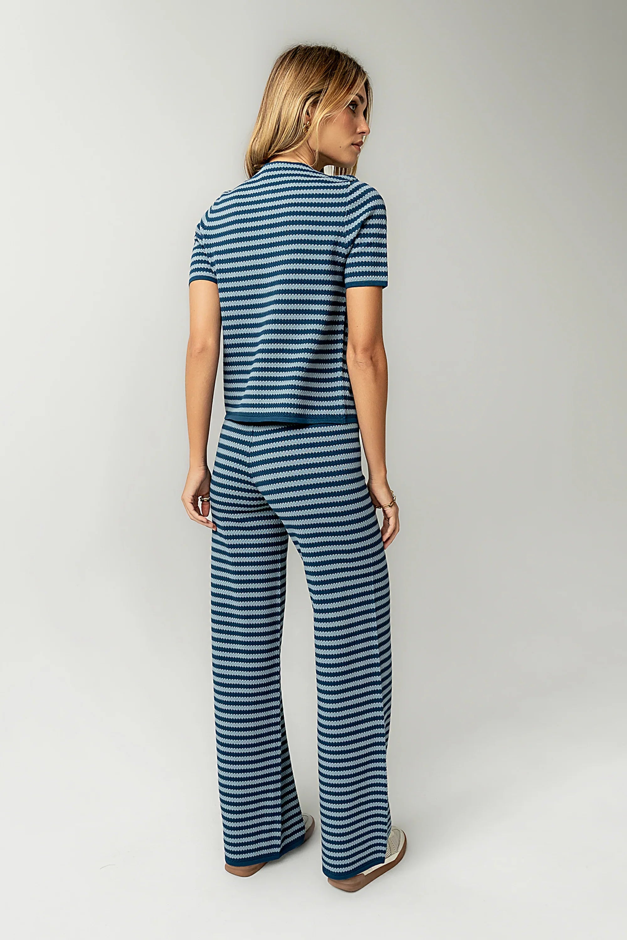 Ireland Striped Top in Blue FINAL SALE