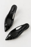 Nena Slingback Heels in Black