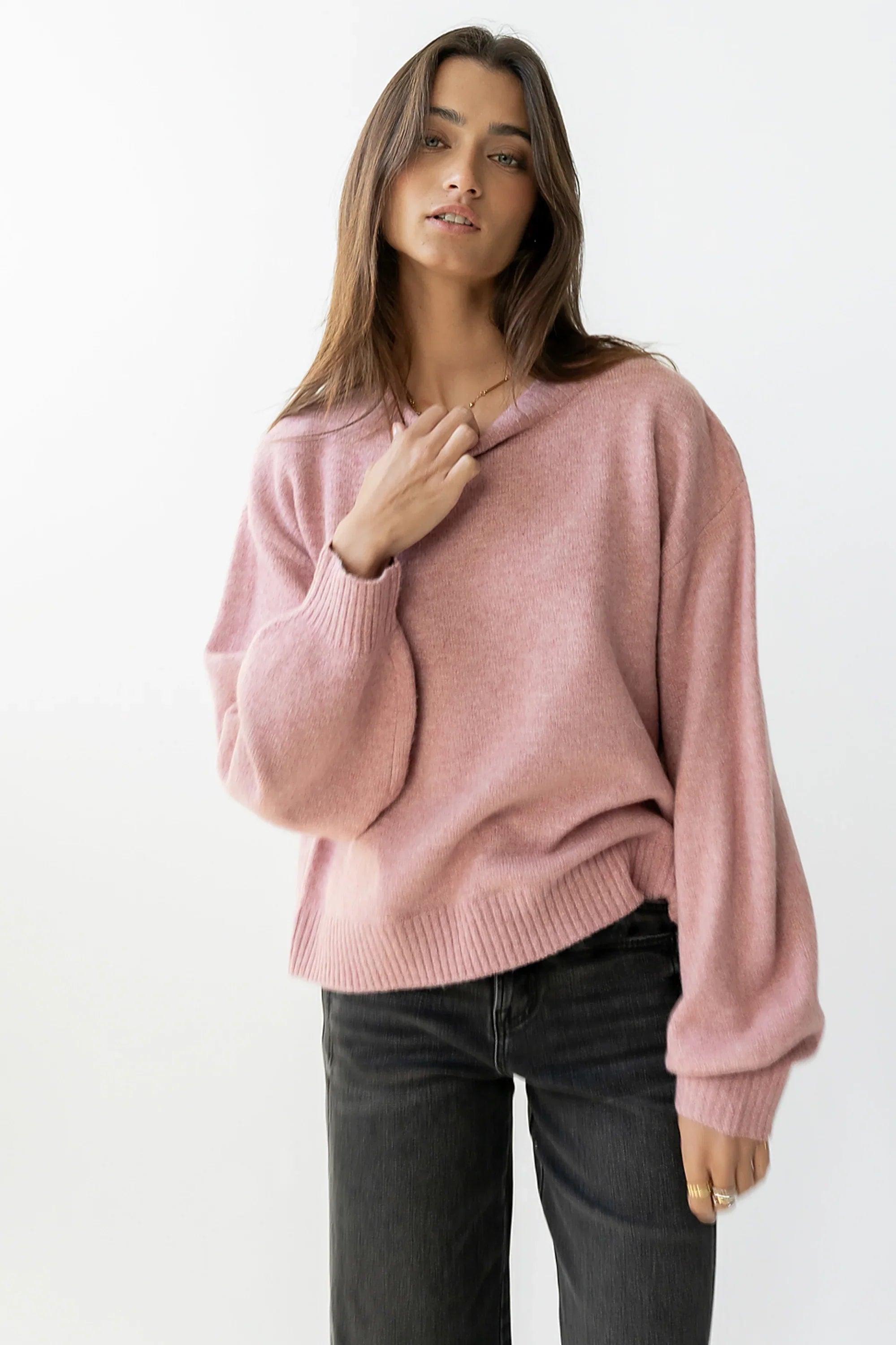 Josey Oversized Sweater in Pink FINAL SALE