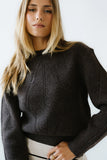 Bostyn Knit Sweater in Brown FINAL SALE