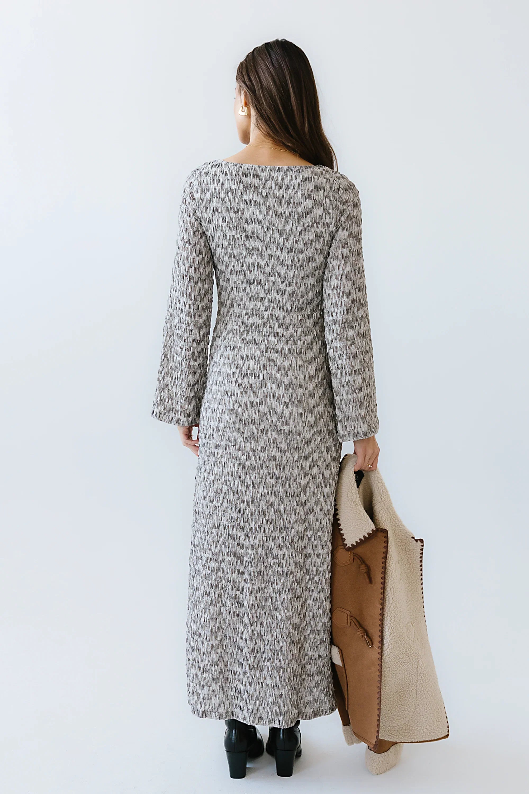 Lennon Textured Maxi Dress FINAL SALE