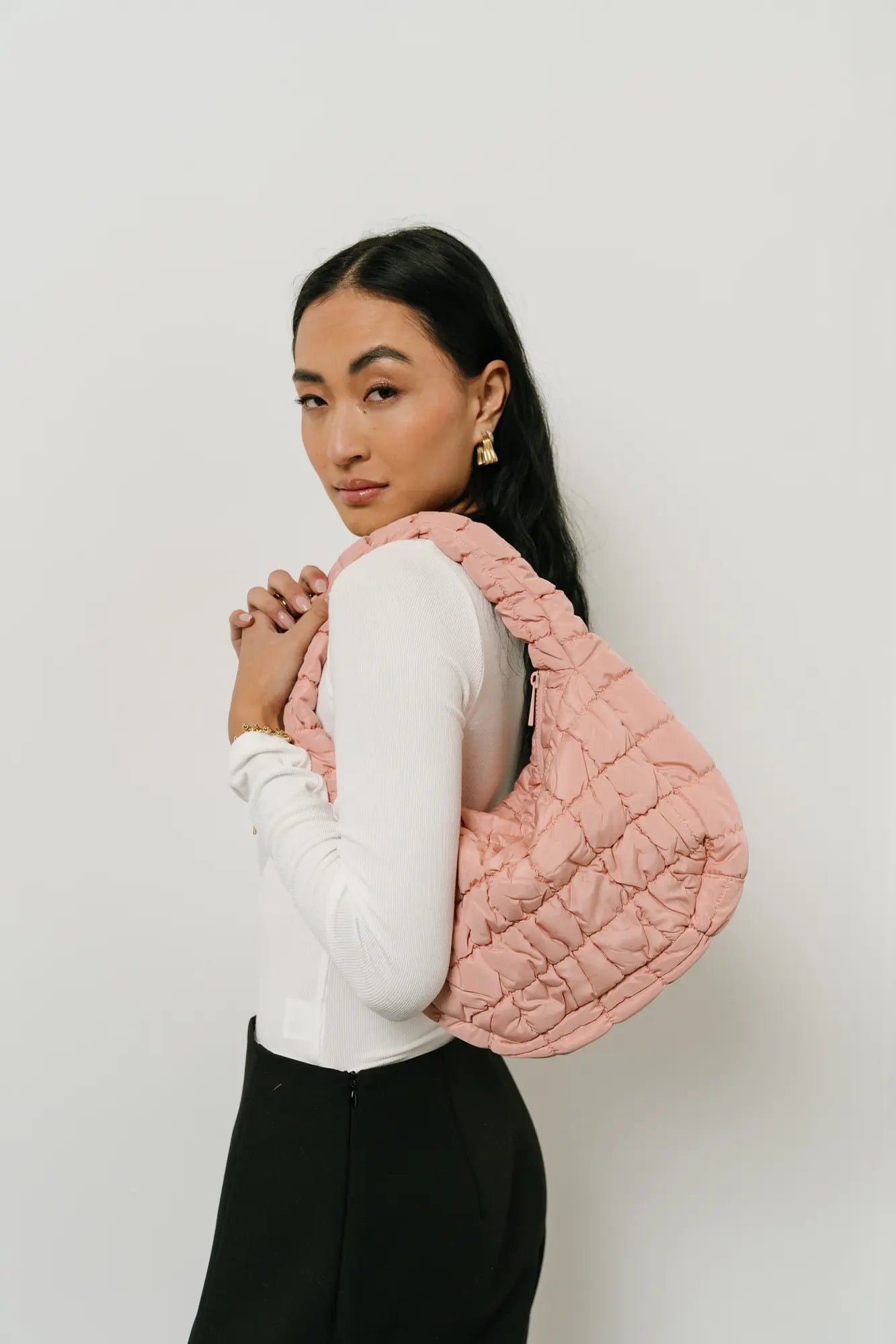 Julia Quilted Bag in Pink