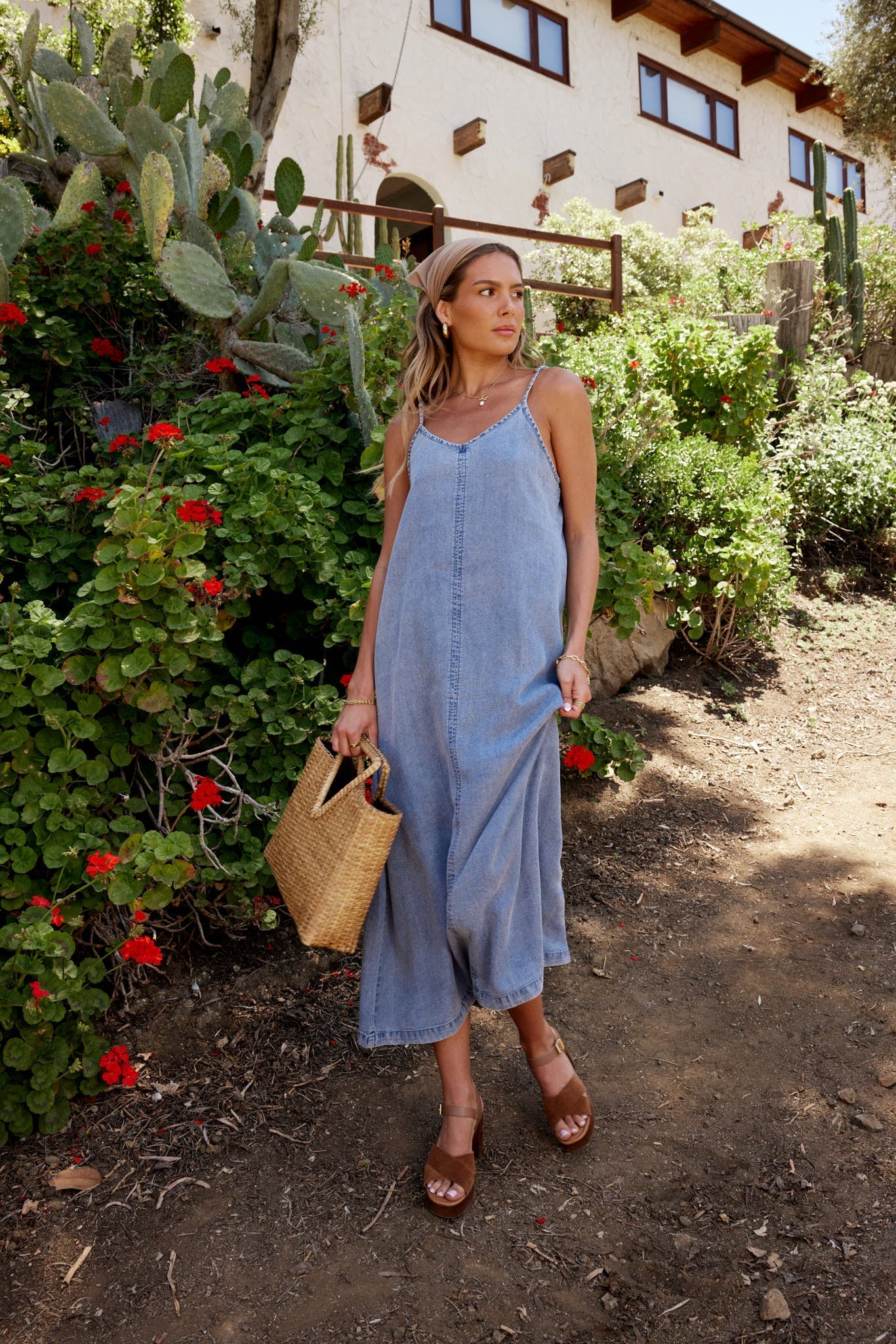 Bryce Denim Midi Dress FINAL SALE