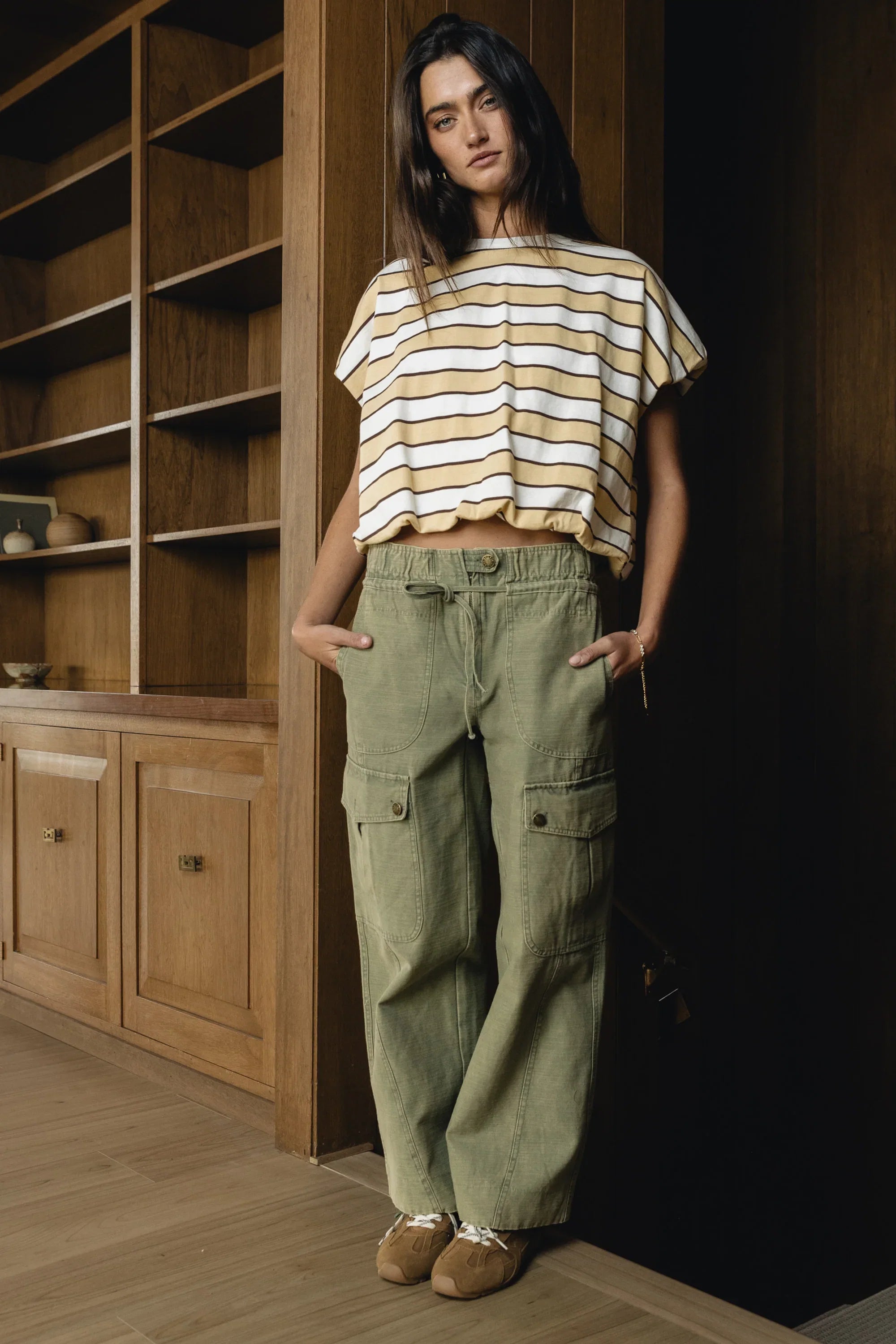 Kirsty Straight Leg Pants in Green