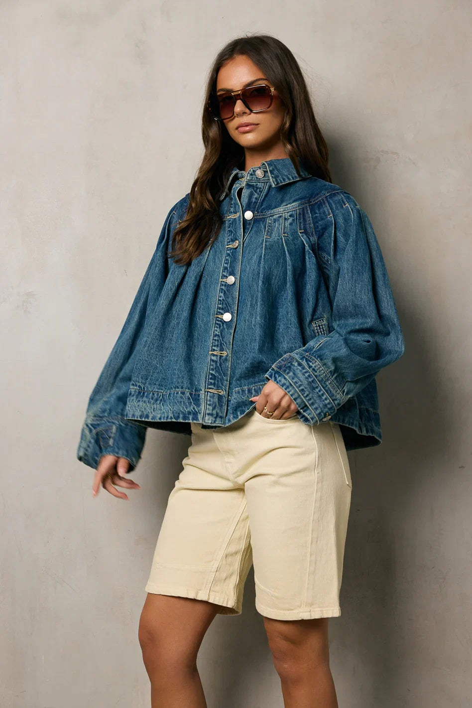 Lennon Denim Jacket Medium Wash