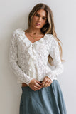 Kinsey Ruffle Lace Top FINAL SALE