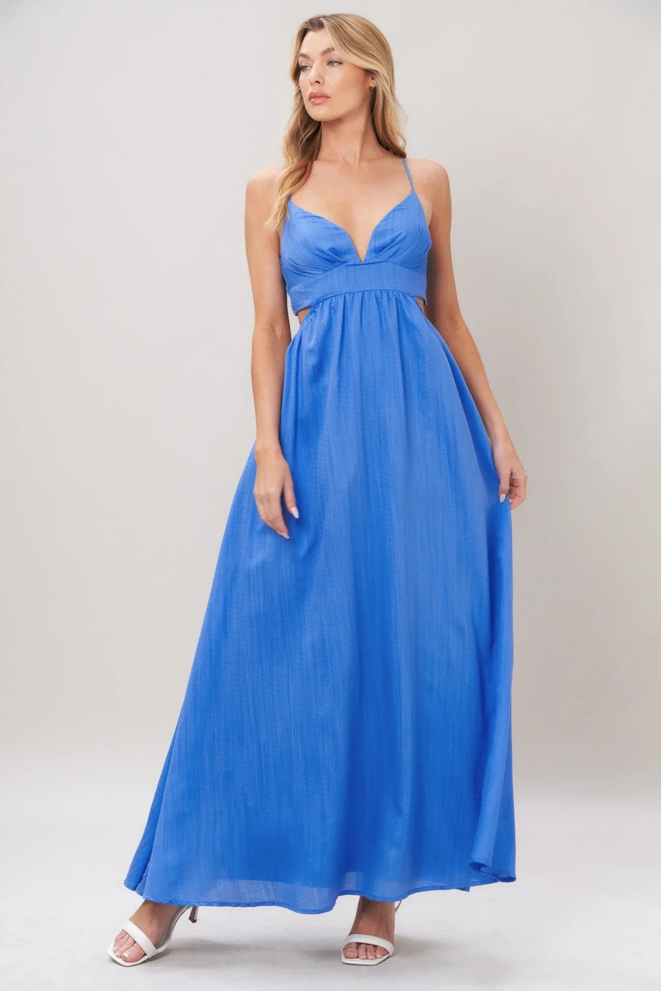 AZURE TEMPTATION BLUE MAXI DRESS