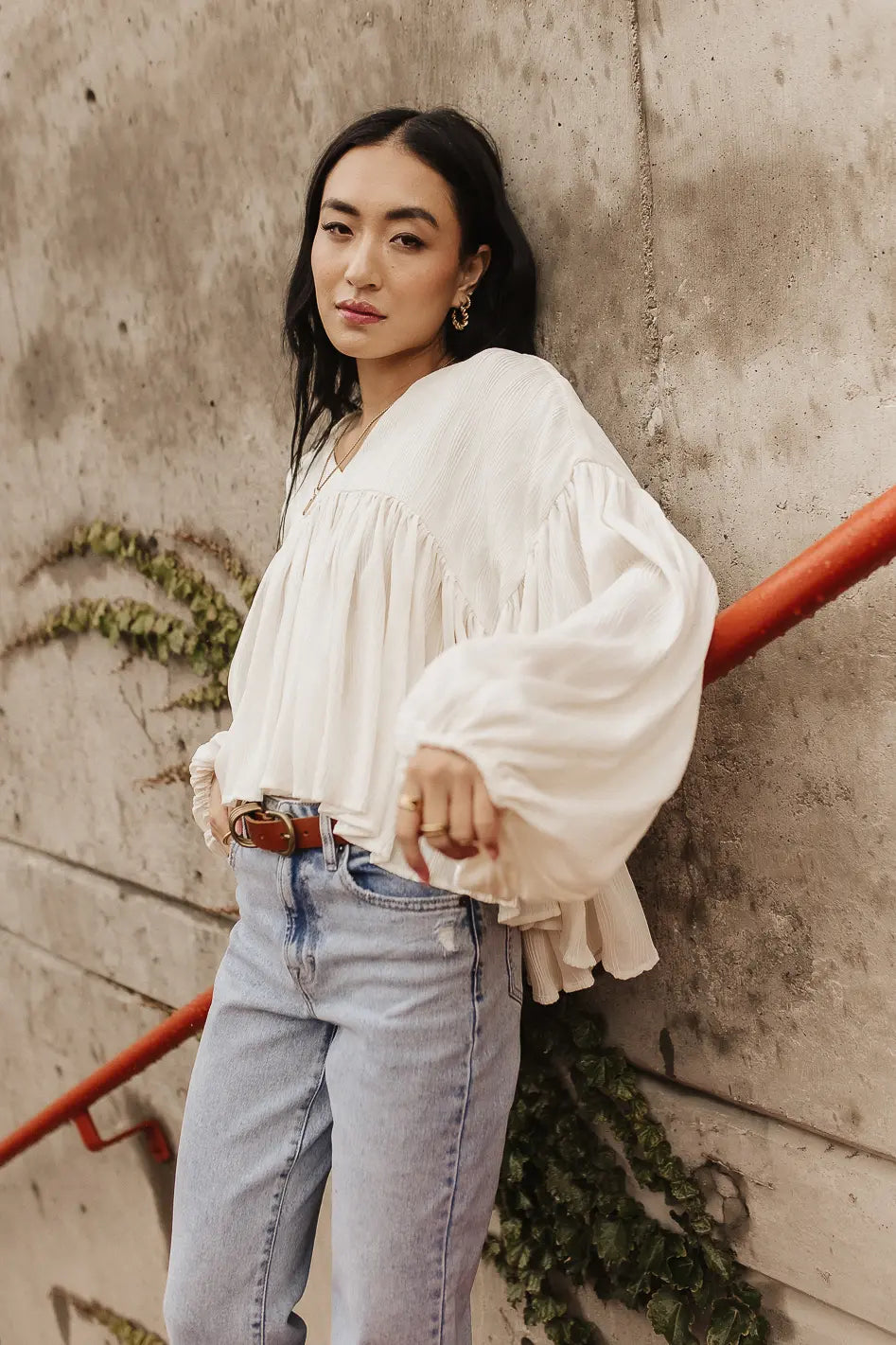 Bailey Textured Blouse FINAL SALE