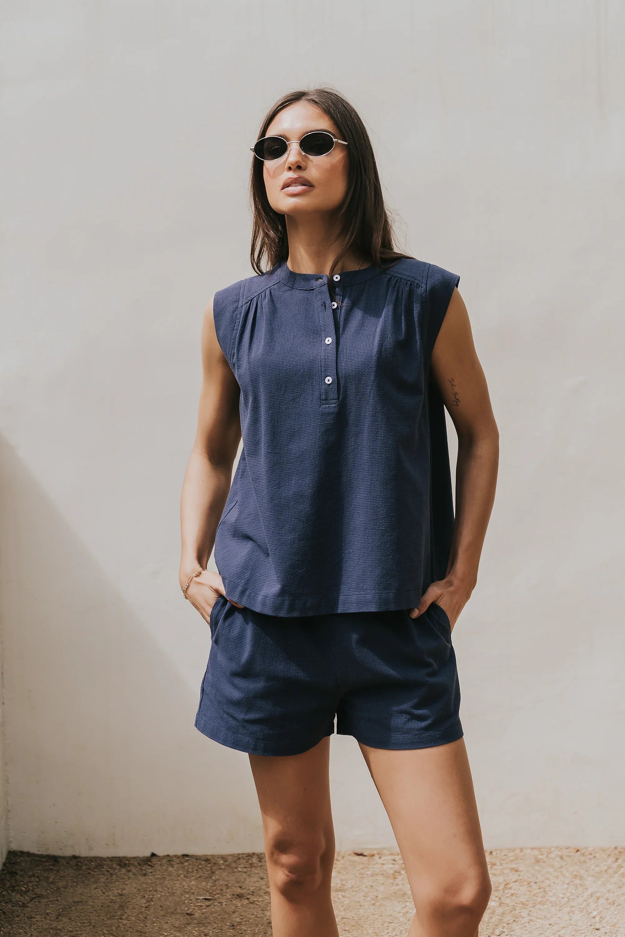 Harley Tank in Navy