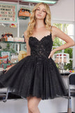 ROSEMARY A LINE MINI DRESS BLACK