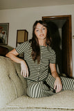 Ireland Striped Top in Green FINAL SALE