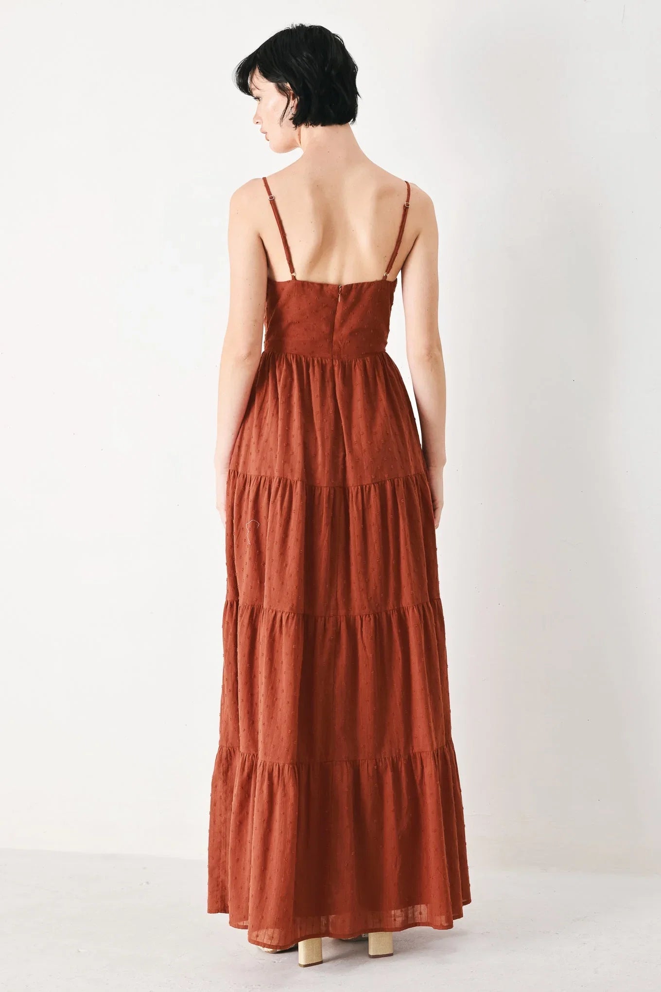 TERRACOTTA SUNSET CUT OUT MAXI DRESS