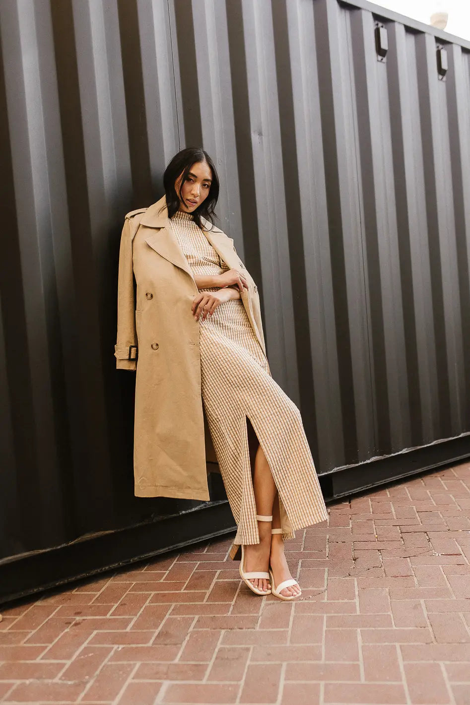 Rachel Trench Coat in Tan FINAL SALE