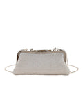 Womens Flower Rhinestones Top Handle Evening Clutch Bags